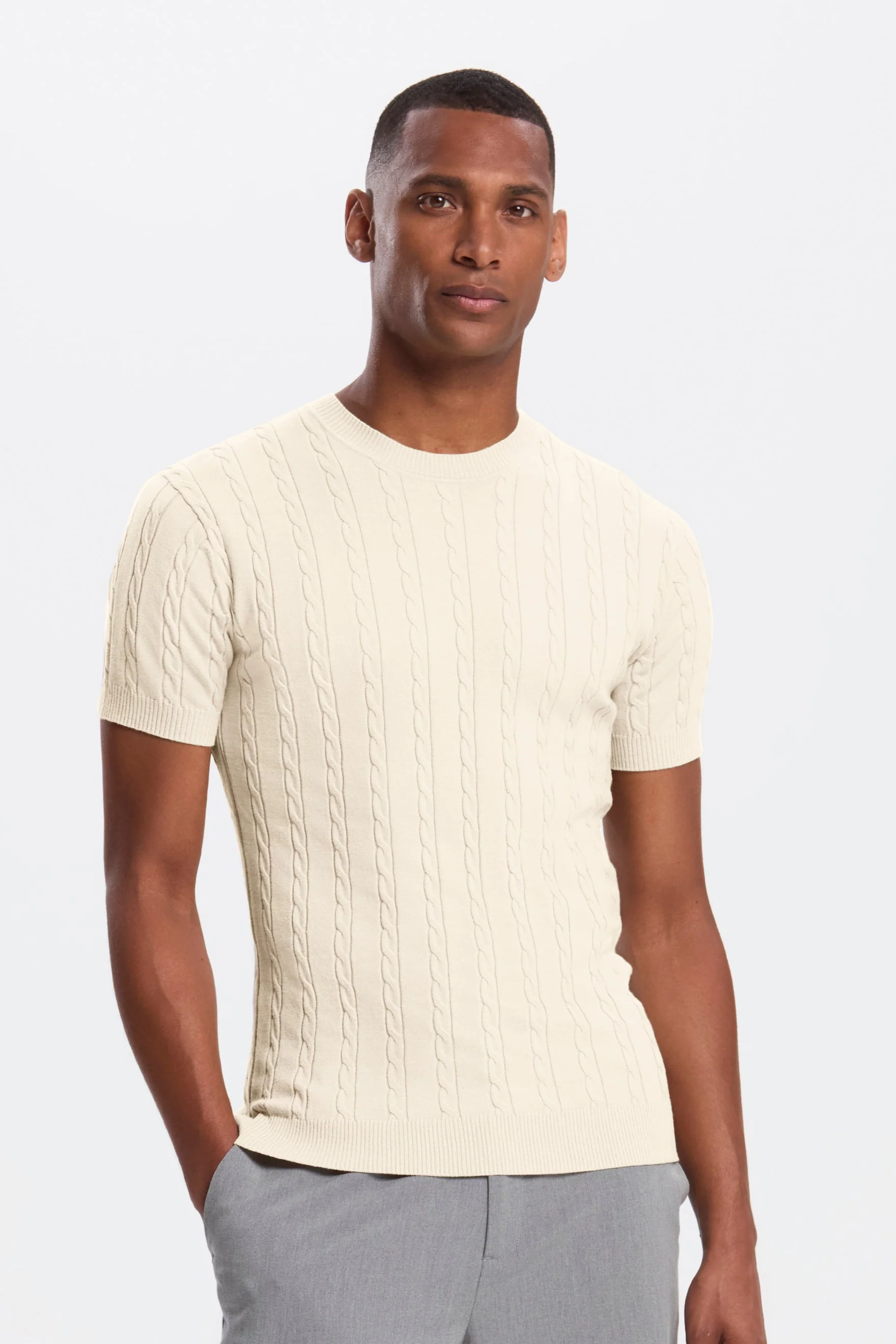 THE CABLE SHORT SLEEVE T-SHIRT - Image 6