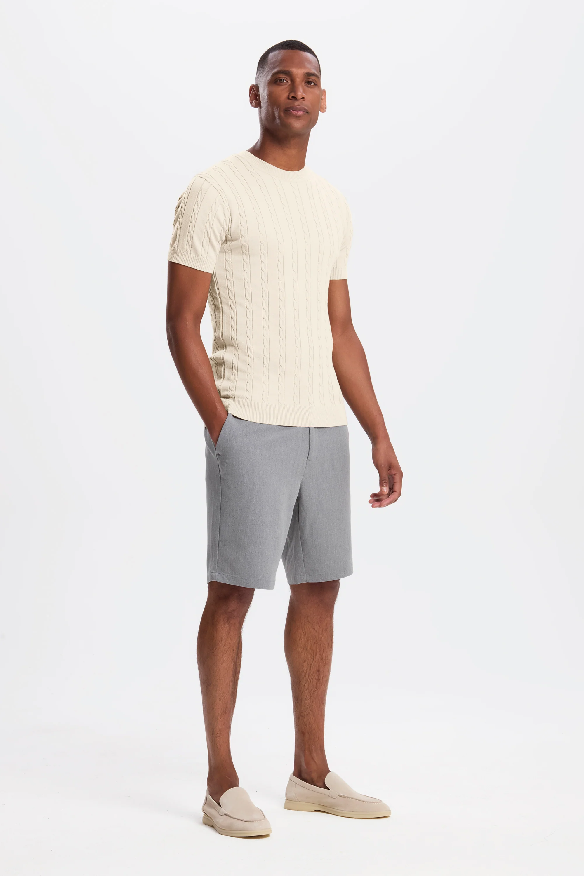 THE CABLE SHORT SLEEVE T-SHIRT - Image 7