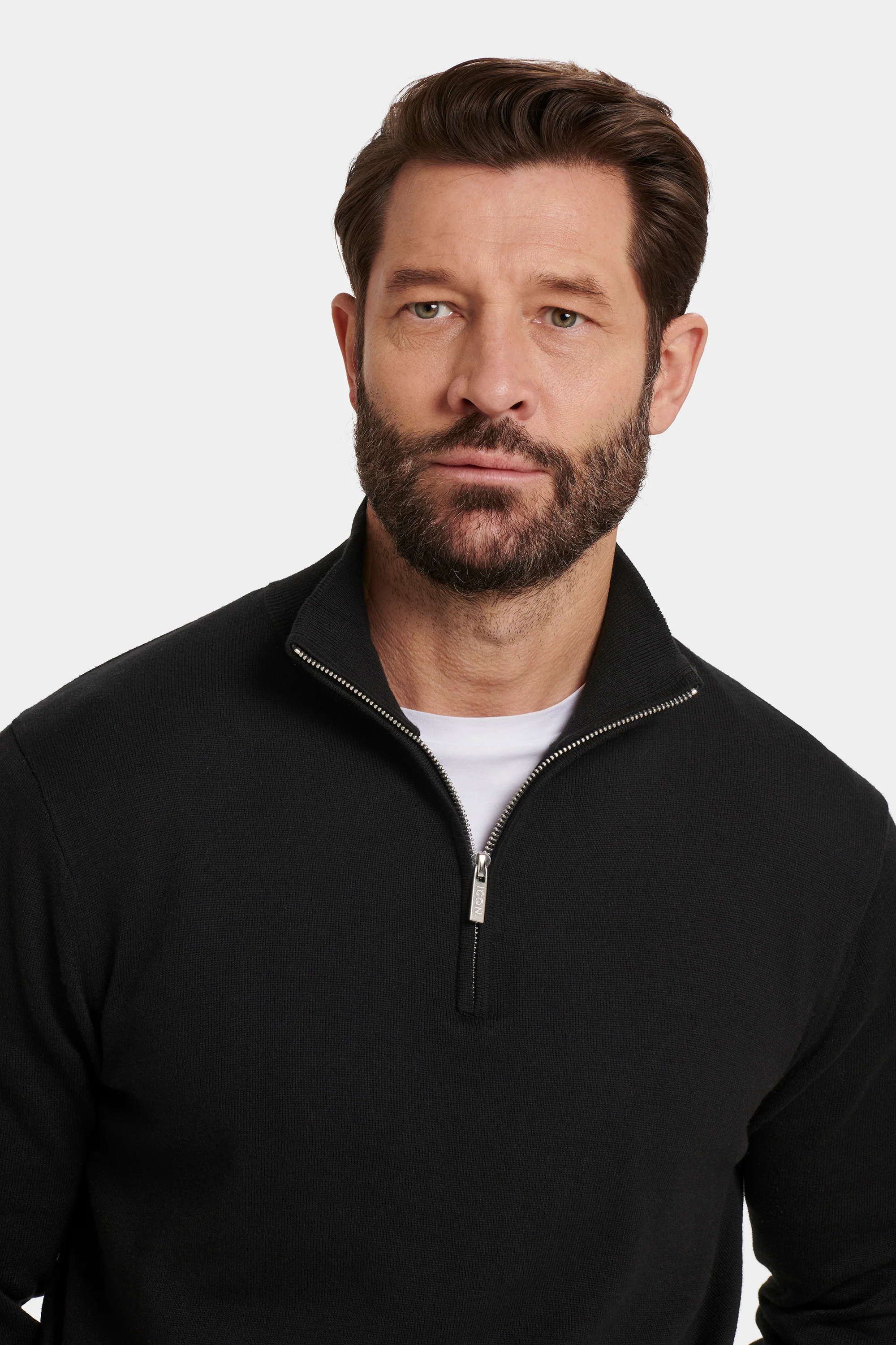 THE SANTONI QUARTER ZIP SWEATER - Image 3