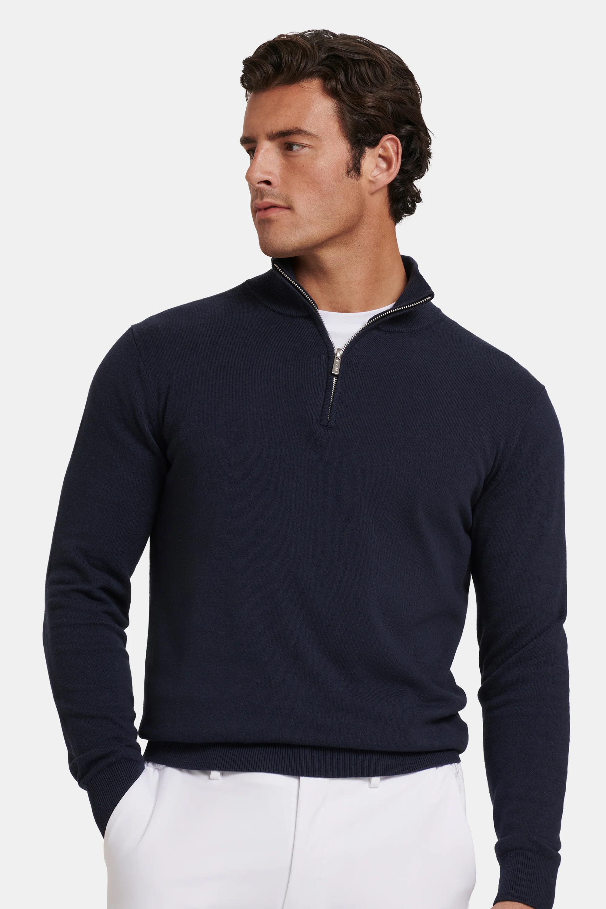 THE SANTONI QUARTER ZIP SWEATER - Image 6